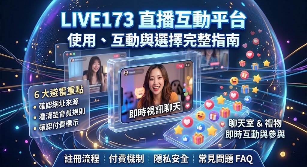 live173 是什麼?直播平台使用、互動方式與選擇重點完整指南